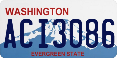 WA license plate ACI3086