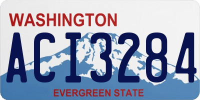 WA license plate ACI3284