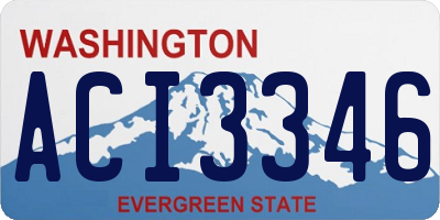 WA license plate ACI3346