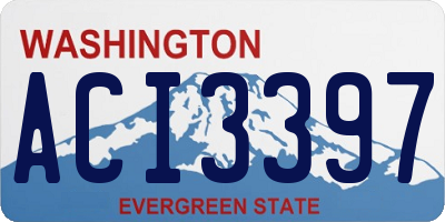 WA license plate ACI3397