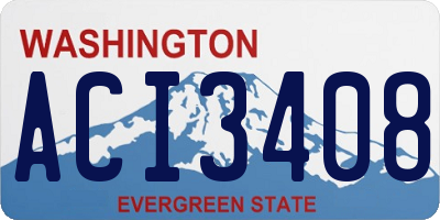 WA license plate ACI3408