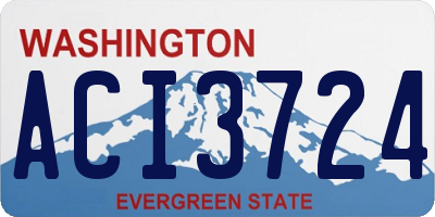 WA license plate ACI3724