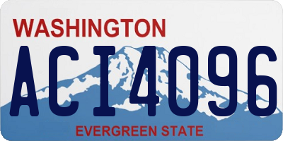 WA license plate ACI4096