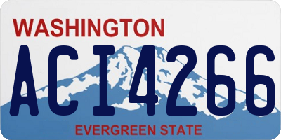 WA license plate ACI4266
