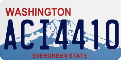 WA license plate ACI4410