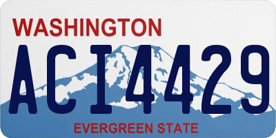 WA license plate ACI4429