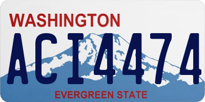 WA license plate ACI4474