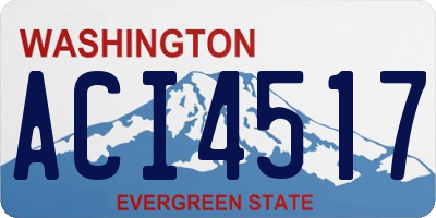 WA license plate ACI4517