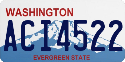 WA license plate ACI4522