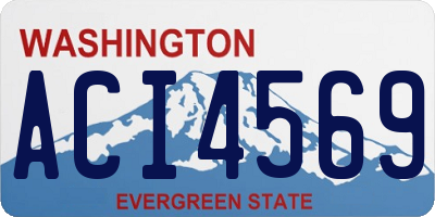 WA license plate ACI4569