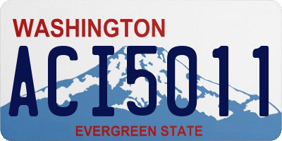 WA license plate ACI5011