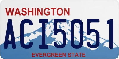 WA license plate ACI5051