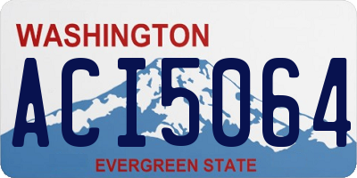 WA license plate ACI5064