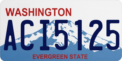 WA license plate ACI5125