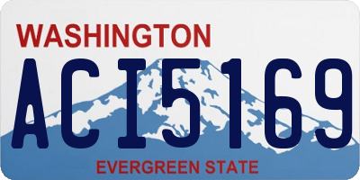 WA license plate ACI5169