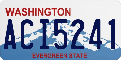 WA license plate ACI5241