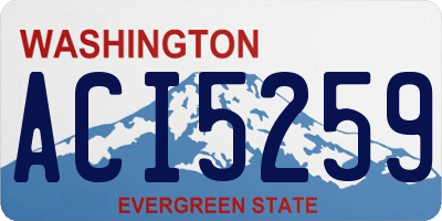 WA license plate ACI5259