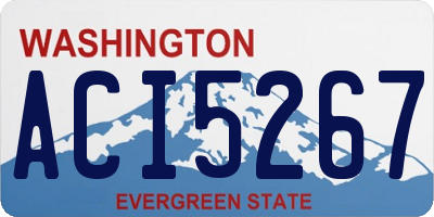 WA license plate ACI5267