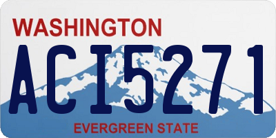 WA license plate ACI5271