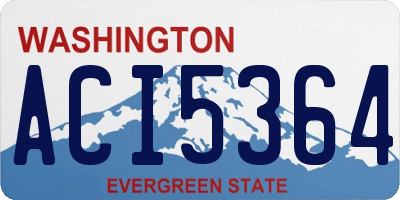 WA license plate ACI5364