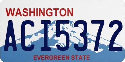 WA license plate ACI5372