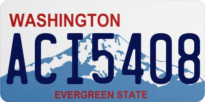 WA license plate ACI5408