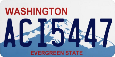 WA license plate ACI5447