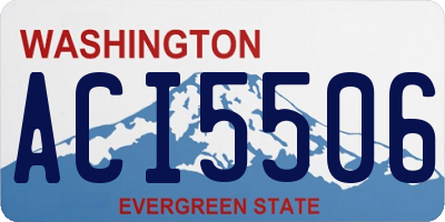 WA license plate ACI5506