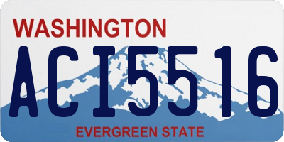 WA license plate ACI5516