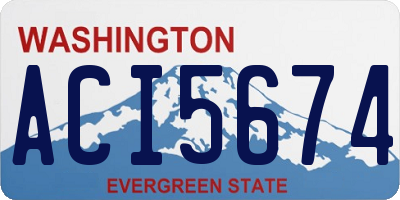 WA license plate ACI5674