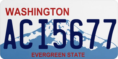 WA license plate ACI5677