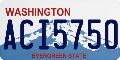 WA license plate ACI5750