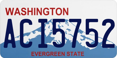 WA license plate ACI5752