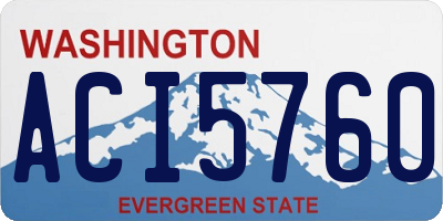 WA license plate ACI5760