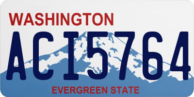 WA license plate ACI5764