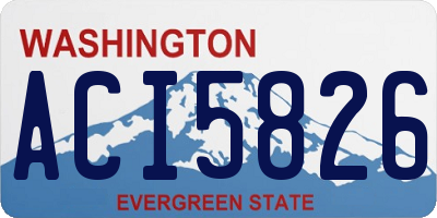 WA license plate ACI5826