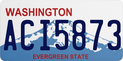 WA license plate ACI5873