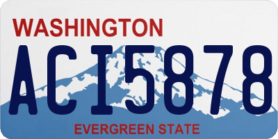 WA license plate ACI5878