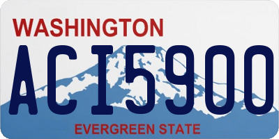 WA license plate ACI5900