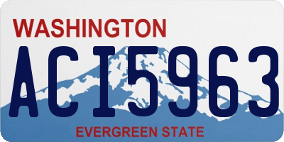WA license plate ACI5963