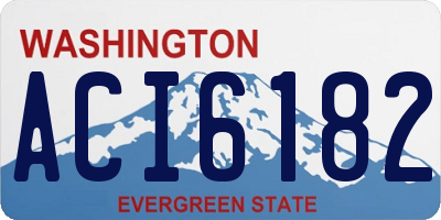 WA license plate ACI6182