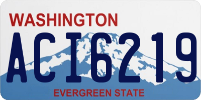 WA license plate ACI6219