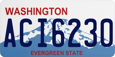 WA license plate ACI6230