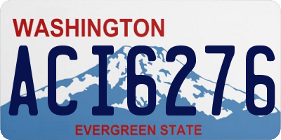 WA license plate ACI6276