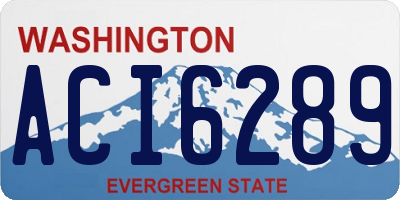 WA license plate ACI6289