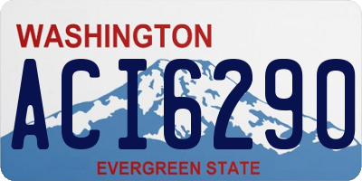 WA license plate ACI6290