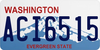WA license plate ACI6515