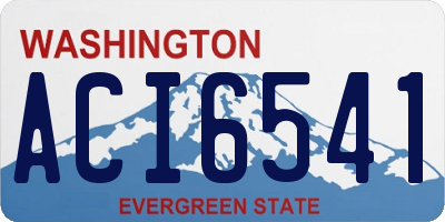 WA license plate ACI6541
