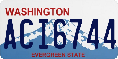 WA license plate ACI6744