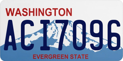 WA license plate ACI7096